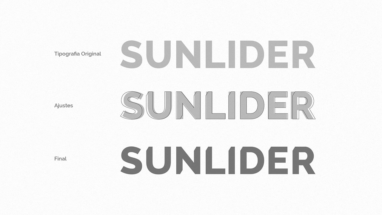 Tipografia identidade visual Sunlider