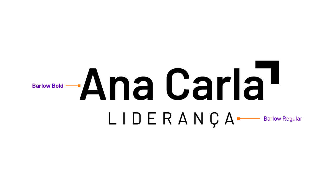 Ajustes tipografia identidade visual Ana Carla
